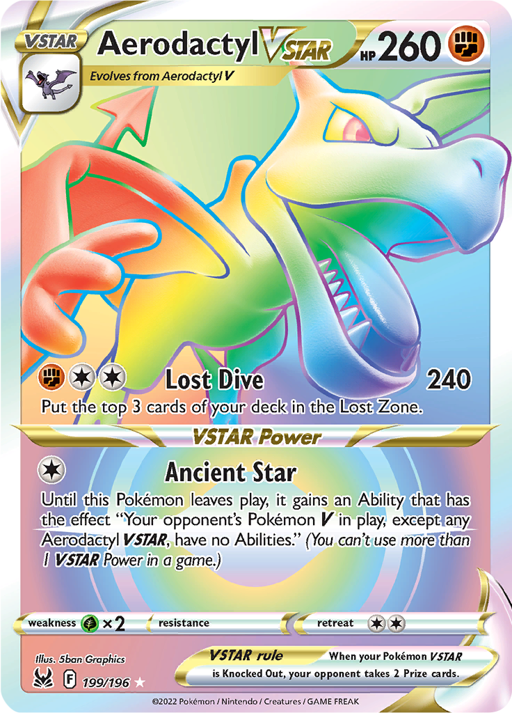 Mavin  Pokémon TCG: Aerodactyl V 179/196 Lost Origin Ultra Rare Full Art NM