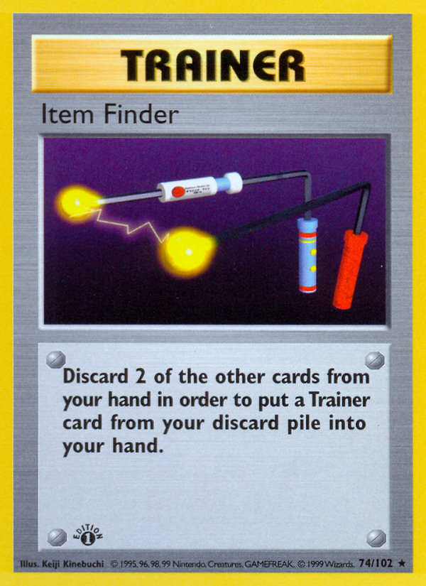 Check the actual price of your Item Finder 74/102 Pokemon card
