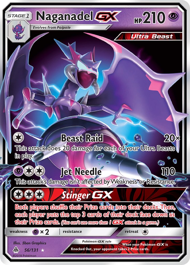 Naganadel Holo - Lost Thunder Pokémon card 108/214