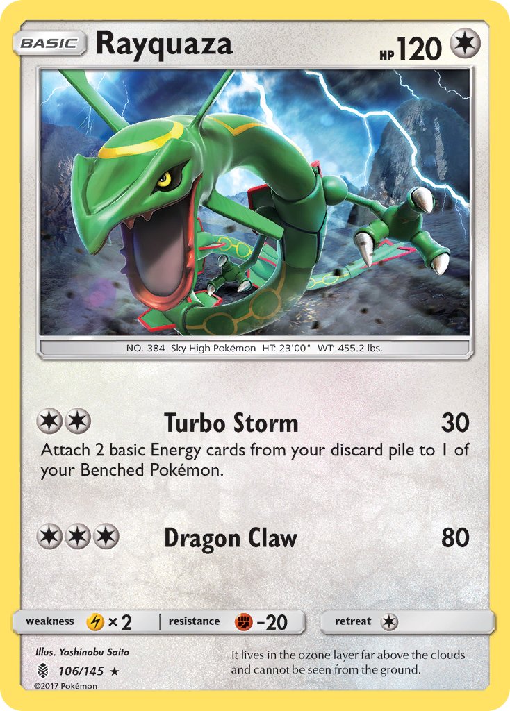 Check the actual price of your Rayquaza 9/106 Pokemon card
