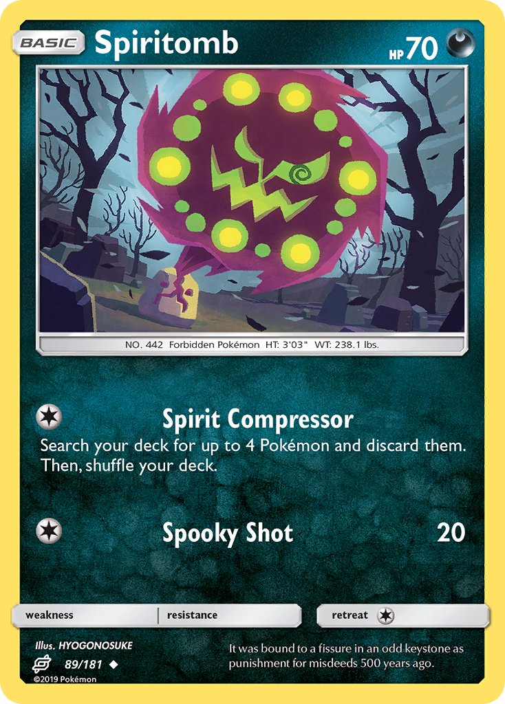 Spiritomb #129/198 Scarlet & Violet Uncommon Pokemon 2023 TCG Card